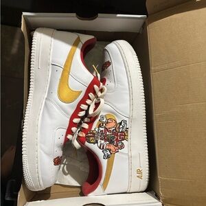Custom Nike AF1 49ers shoes size 11